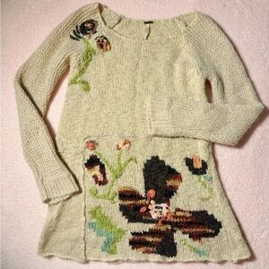 Boho Mini Sweater Dress 🧚🏽